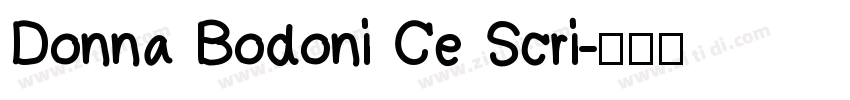 Donna Bodoni Ce Scri字体转换